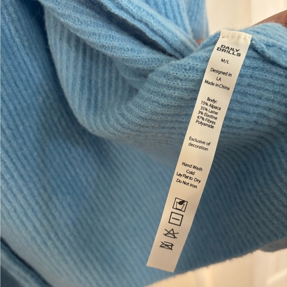 Daily Drills Blue Cardigan M/L - Picture 3 of 3